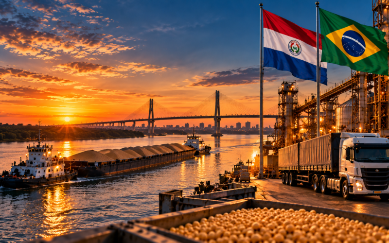 Exportaciones paraguayas a Brasil suman USD 2.742,8 millones al tercer trimestre y crecen 6,3%
