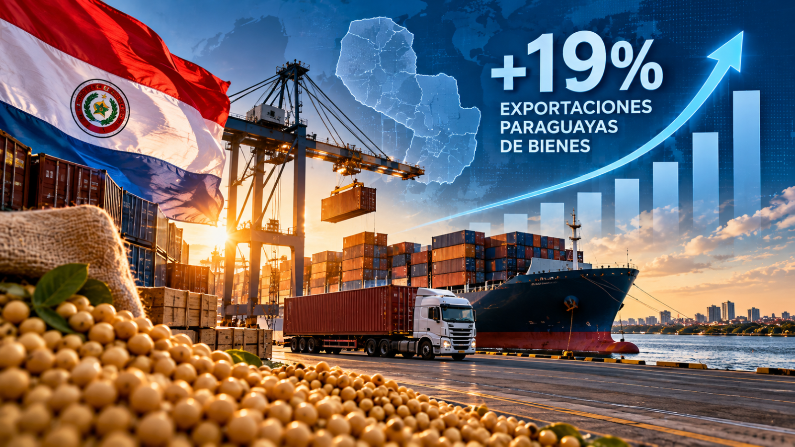 CEPAL proyecta un aumento de 19% en las exportaciones paraguayas de bienes
