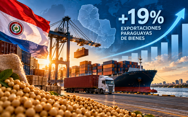 CEPAL proyecta un aumento de 19% en las exportaciones paraguayas de bienes