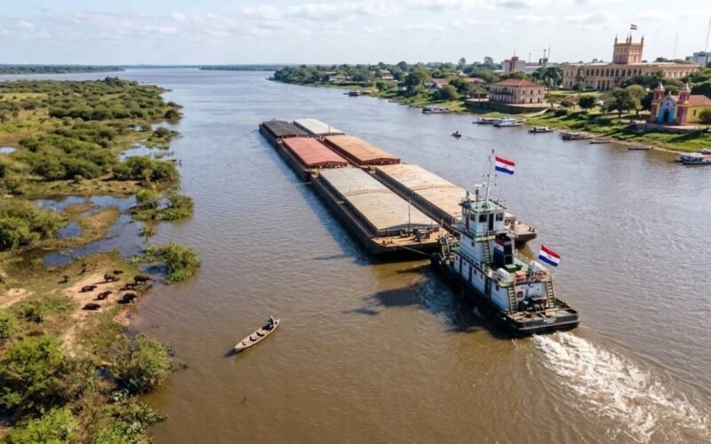 Estiman inversiones de USD 3.600 millones para ampliar la capacidad de la Hidrovía Paraguay-Paraná